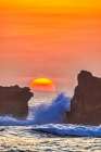 Sunset in Bali, Indonesia, a tropical paradise. Art Print